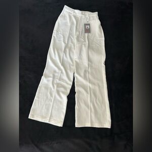 NWT Wide Leg White Pants